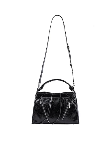 Жіноча сумка тоут MIRATON шкіряна чорна(3027-1) - фото 6 - Miraton