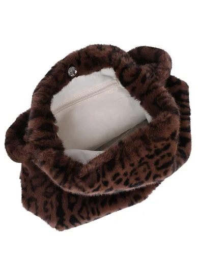 Жіноча сумка через плече MIRATON з хутра леопардова(119/1) - фото 5 - Miraton