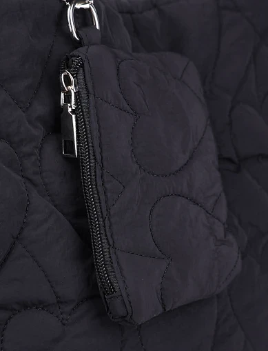 Женская сумка шоппер MIRATON тканевая черная - фото 4 - Miraton