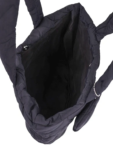 Женская сумка шоппер MIRATON тканевая черная - фото 5 - Miraton