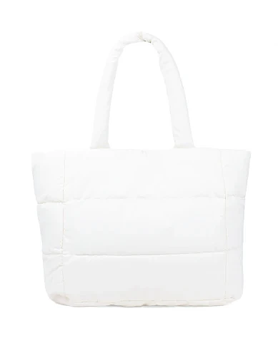 Жіноча сумка шоппер MIRATON тканинна біла(5193-2) - фото 1 - Miraton