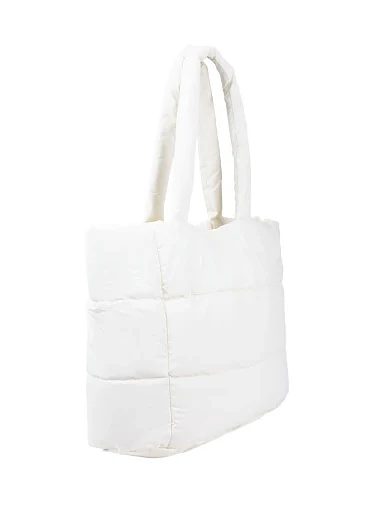 Жіноча сумка шоппер MIRATON тканинна біла(5193-2) - фото 2 - Miraton