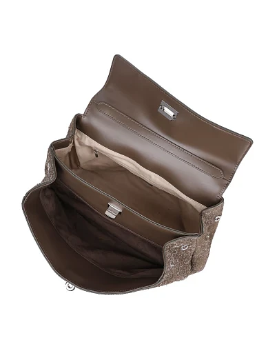 Жіноча сумка тоут MIRATON шкіряна зелена(9766А-2) - фото 6 - Miraton