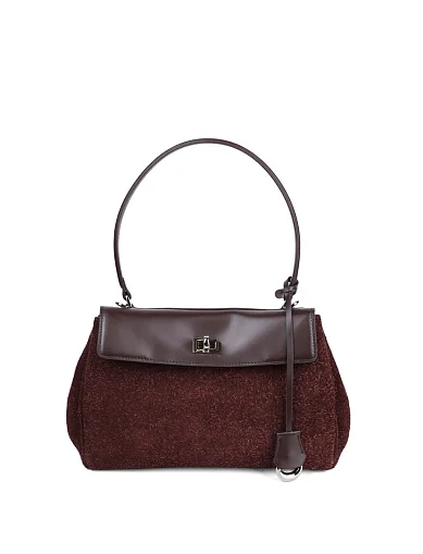 Женская сумка тоут MIRATON кожаная коричневая - фото 1 - Miraton