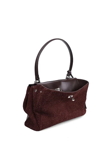 Женская сумка тоут MIRATON кожаная коричневая - фото 5 - Miraton