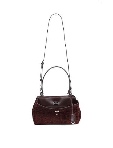 Женская сумка тоут MIRATON кожаная коричневая - фото 8 - Miraton