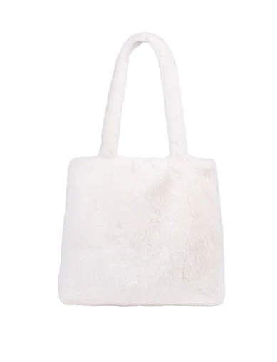 Жіноча сумка через плече MIRATON з хутра молочного кольору(117-2) - фото 1 - Miraton