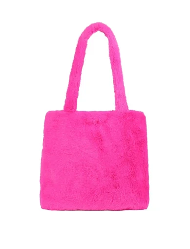 Жіноча сумка через плече MIRATON з хутра рожева(117-3) - фото 3 - Miraton