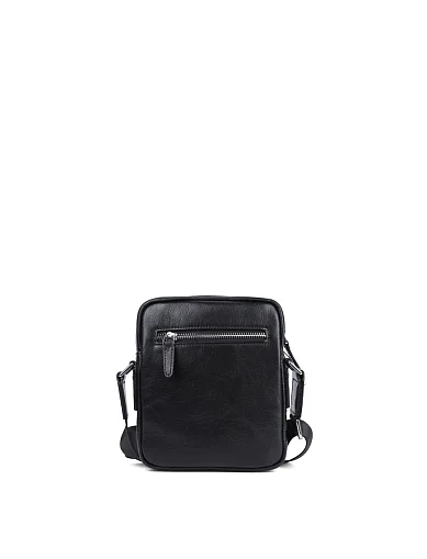 Чоловіча сумка месенджер MIRATON шкіряна чорна (7748-1) - фото 3 - Miraton