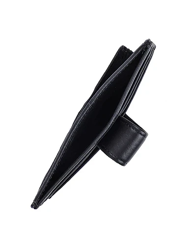 Чоловічий картхолдер MIRATON шкіряний чорний (323) - фото 4 - Miraton