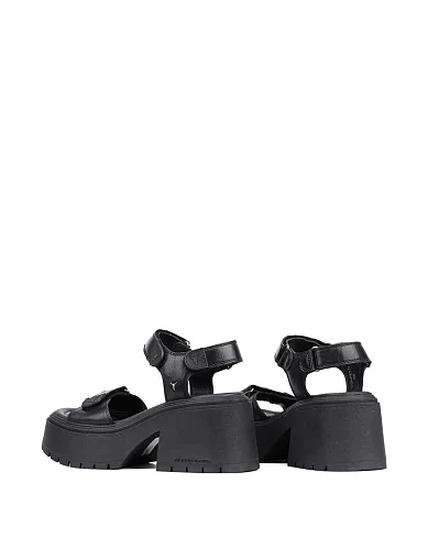 Женские босоножки WINDSOR SMITH кожаные черные - фото 3 - Miraton