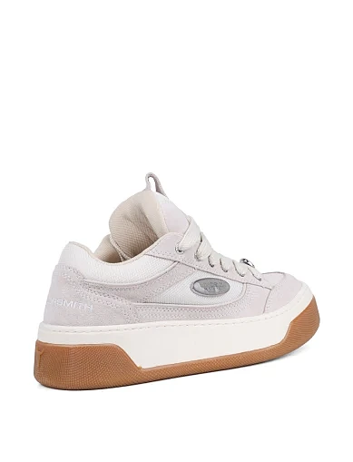 Женские кеды WINDSOR SMITH FLAVOUR велюровые бежевые - фото 4 - Miraton