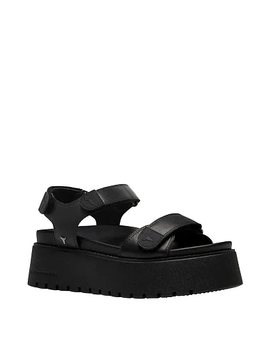 Жіночі сандалі WINDSOR SMITH THANKFUL шкіряні чорні жіночі сандалі (THANKFULВЛ25) - фото 4 - Miraton