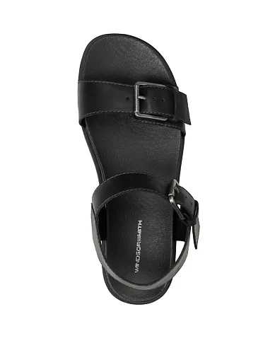 Женские сандалии WINDSOR SMITH ASCEND кожаные черные - фото 2 - Miraton