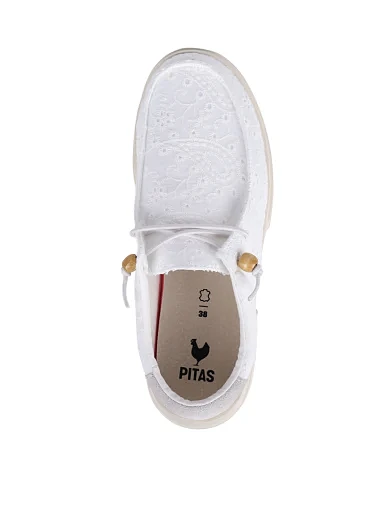 Жіночі туфлі Walk in Pitas KILA тканинні білі (KILA) - фото 5 - Miraton