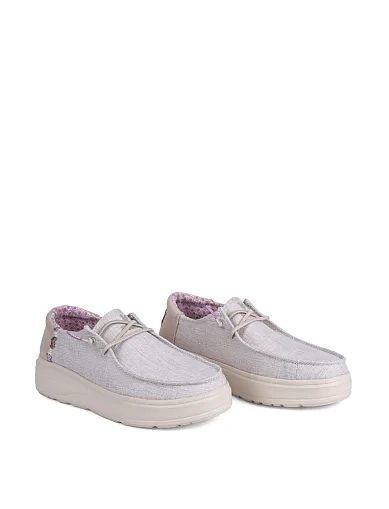 Женские туфли Walk in Pitas POPPY тканевые бежевые - фото 3 - Miraton