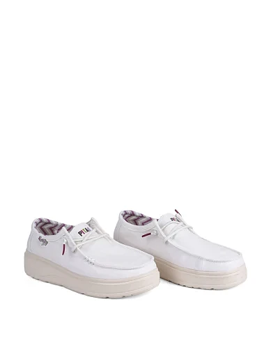 Женские туфли Walk in Pitas NATAL тканевые белые - фото 3 - Miraton