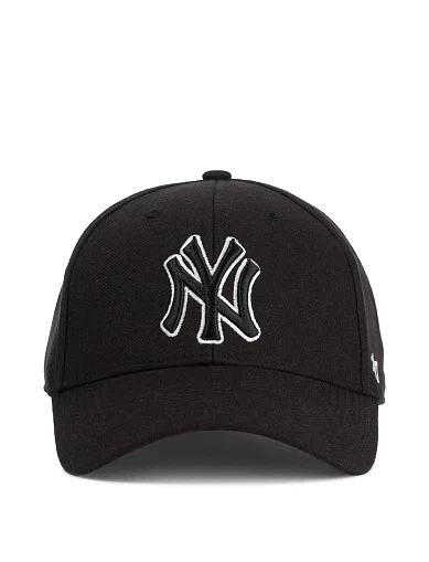Кепка 47 Brand New York Yankees Snapback тканевая черная - фото 3 - Miraton