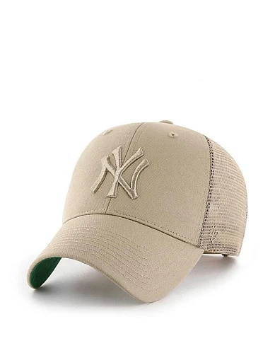 Кепка-тракер 47 Brand NEW YORK YANKEES BRANSON тканевая бежевая - фото 1 - Miraton