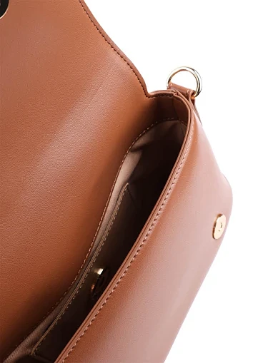 Женская сумка Love Moschino из экокожи оранжевая - фото 8 - Miraton