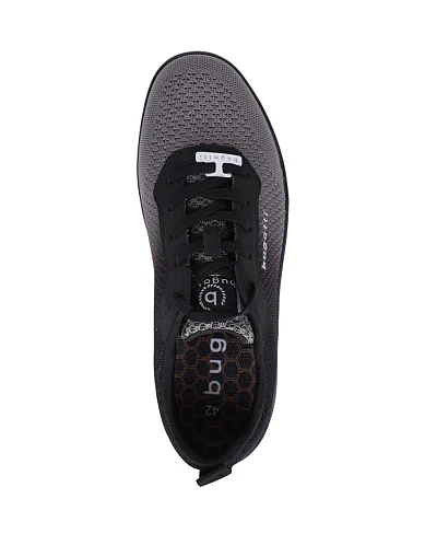 Чоловічі туфлі Bugatti тканинні чорні - фото 2 - Miraton