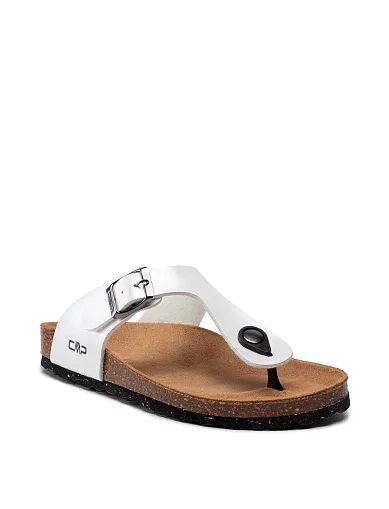 Жіночі в'єтнамки CMP зі штучної шкіри білі (3Q91036-A001) - фото 2 - Miraton