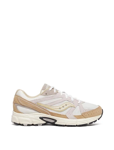 Женские кроссовки Saucony RIDE MILLENNIUM тканевые бежевые - фото 1 - Miraton