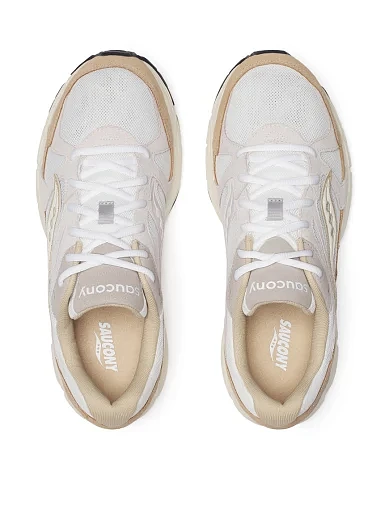 Женские кроссовки Saucony RIDE MILLENNIUM тканевые бежевые - фото 5 - Miraton