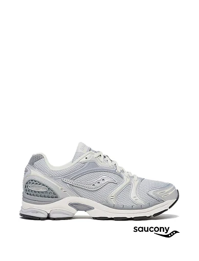 Женские кроссовки Saucony PROGRID TRIUMPH 4 тканевые серые - фото 1 - Miraton