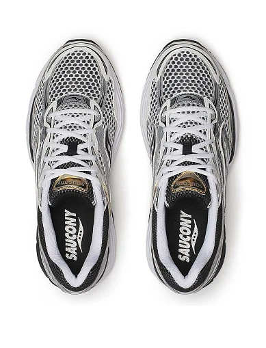 Женские кроссовки Saucony PROGRID OMNI 9 OG тканевые серебряного цвета - фото 4 - Miraton