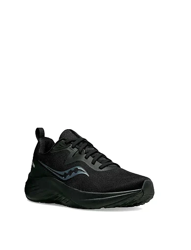 Чоловічі кросівки Saucony LANCER 3 тканинні чорні - фото 2 - Miraton