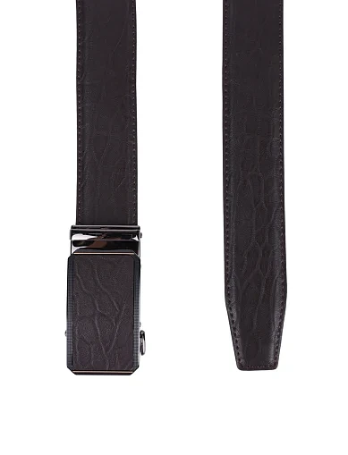 Ремень кожаный коричневый - фото 2 - Miraton