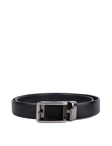 Ремень кожаный черный - фото 1 - Miraton