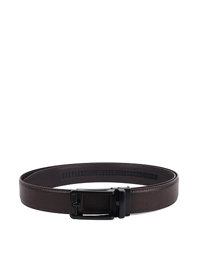 Ремень кожаный коричневый - фото 1 - Miraton