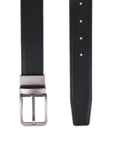 Ремень кожаный черный - фото 2 - Miraton