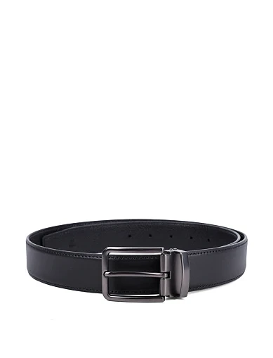 Ремень кожаный черный - фото 1 - Miraton