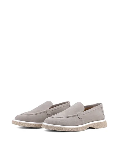 Женские туфли слиперы Helena Soretti замшевые бежевые - фото 3 - Miraton