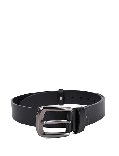 Ремень кожаный черный - фото 1 - Miraton