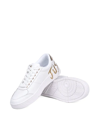 Женские кеды Just Cavalli из экокожи белые - фото 2 - Miraton