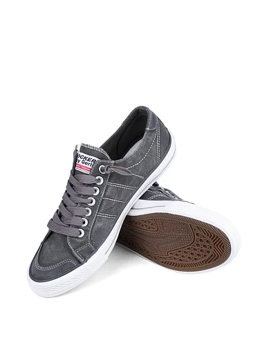 Чоловічі кеди Dockers тканинні сірі - фото 2 - Miraton