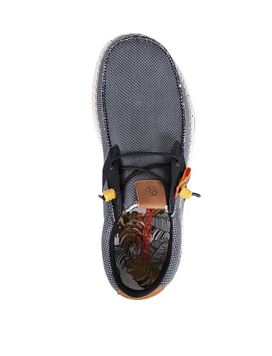 Мужские туфли Dockers тканевые серые - фото 5 - Miraton