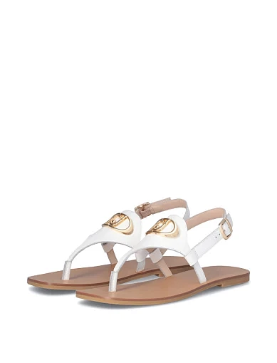 Жіночі сандалі LIU JO шкіряні білі (SA5085P010201065) - фото 3 - Miraton