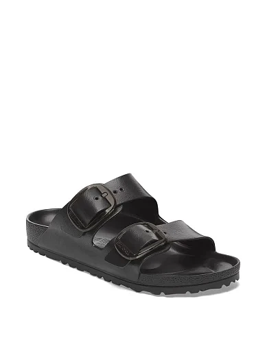 Женские шлепанцы BIRKENSTOCK Arizona Big Buckle Eva резиновые черные - фото 2 - Miraton