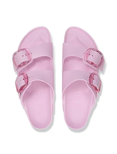 Женские шлепанцы BIRKENSTOCK Arizona Big Buckle Eva резиновые розовые - фото 5 - Miraton