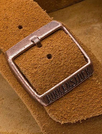 Женские шлепанцы BIRKENSTOCK Arizona Bs замшевые оранжевые - фото 5 - Miraton