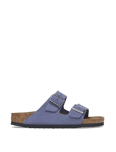 Женские шлепанцы BIRKENSTOCK Arizona LEVE замшевые фиолетовые - фото 1 - Miraton
