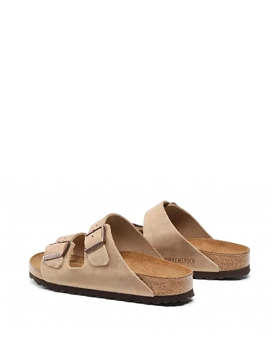 Чоловічі шльопанці BIRKENSTOCK Arizona шкіряні бежеві - фото 4 - Miraton
