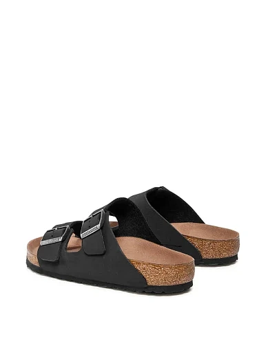 Мужские шлепанцы BIRKENSTOCK Arizona Bs из экокожи черные - фото 3 - Miraton