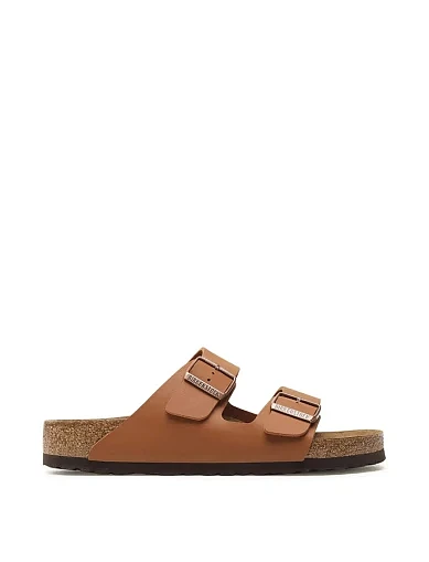 Женские шлепанцы BIRKENSTOCK Arizona Bs из экокожи оранжевые - фото 1 - Miraton