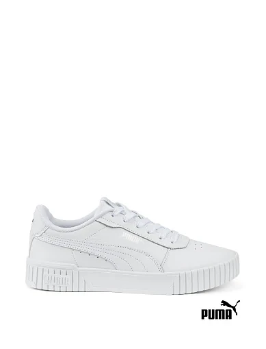 Женские кеды PUMA Carina 2.0 из искусственной кожи белые - фото 1 - Miraton